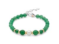 Bracciale Miluna Donna in Argento Avventurina PBR3684